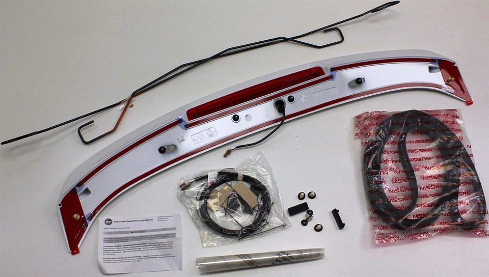 13-19 Nissan Sentra Rear Spoiler 999J1LZQAC Painted White Trunk Deck Lid Lip OEM - Image 3 of 4