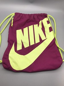 purple nike drawstring bag