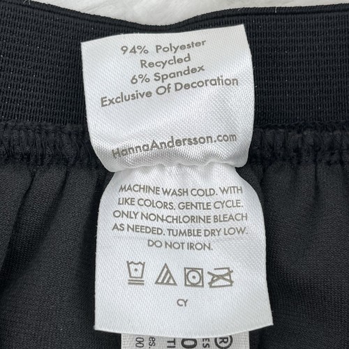 Hanna Andersson Girls Black Velvet Holiday Skirt 5 110 Sparkle Waistband NEW NWT - Picture 8 of 11