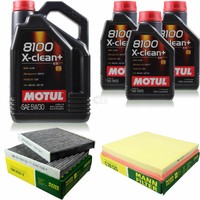 Motul 8L 5W-30 MotoröL+Mann-Filter FüR Bmw F10 Activehybrid F18 535I Xdrive