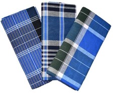Assorted Checkered Stitched Cotton Lungi Multi-colored 2.1m For Men Pack of 2 