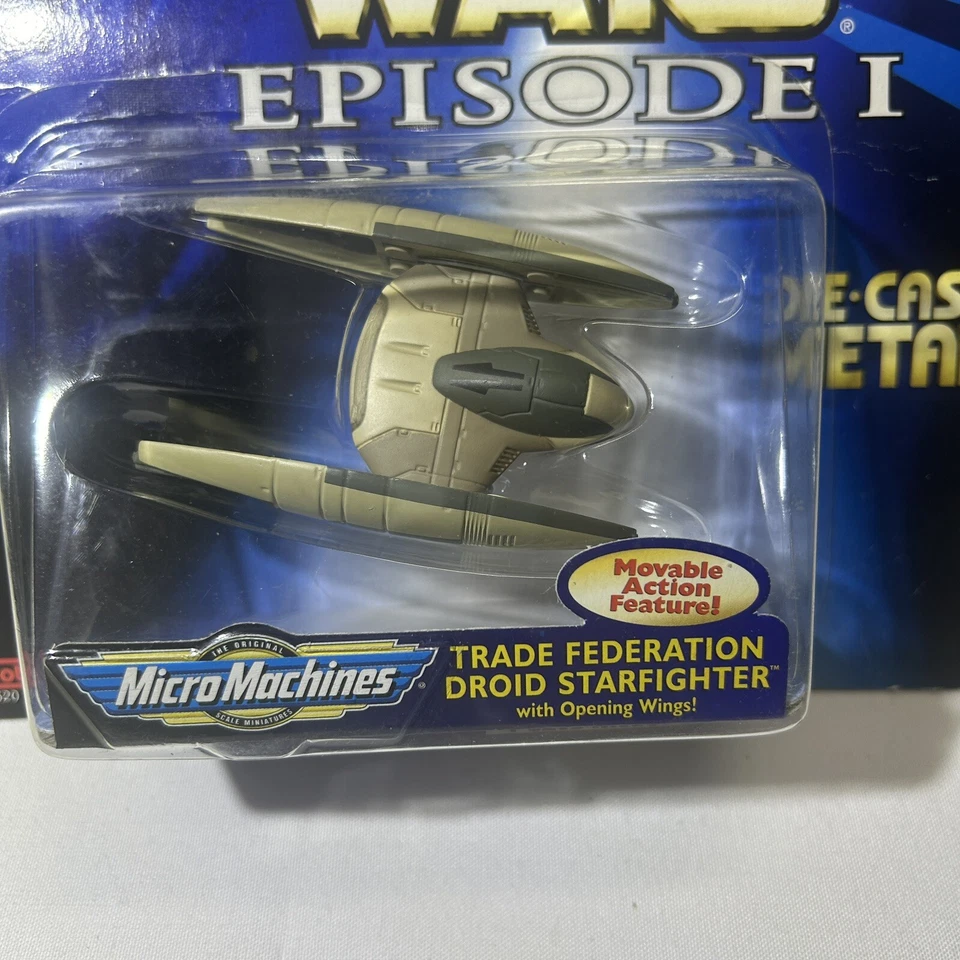 1998 Micro Machines Star Wars Episode I Trade Federation Droid Starfighter - Image 2 of 4