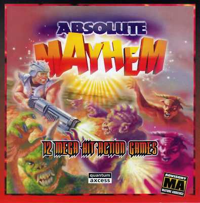 Absolute Mayhem (PC Dos, CD-Rom, Jewel Case, Quantum Axcess) BRAND NEW