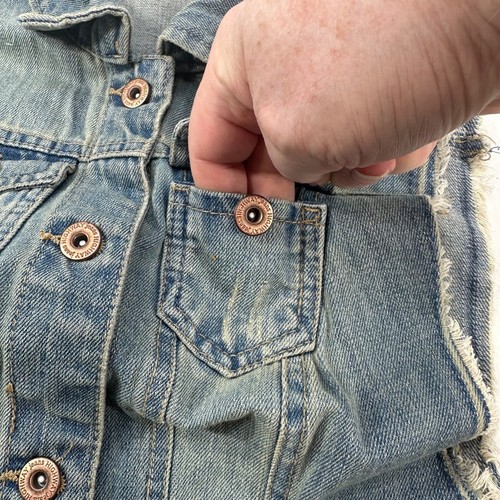 Highway Jeans Women's Size Small Vest Denim Distressed Sleeveless Blue New - Picture 17 of 19