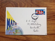 Nato 20th Anniversary Reading pmk 1969 First Day Cover. Free UK Postage