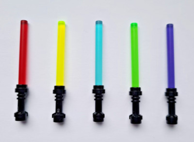 LEGO Star Wars 5x Lichtschwerter Laserschwert 30374 Schwarzer Griff - NEU
