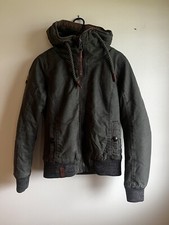 Naketano Olive Heavy Coat Winter Jacket Puffer Hood Warm Size Small