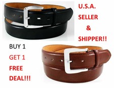 Kids Bonded Leather Jeans Dress Belts 2 PACK /BOGO DEAL Black and Brown