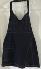 Urban Outfitters Denim Bustier Dress Dark Wash Sz-L Concerts Retro Edgy Party's!