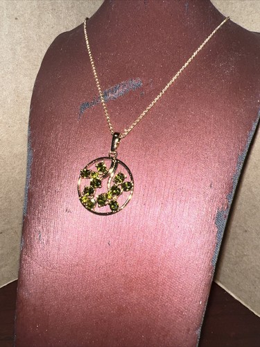 REAISUN XUPING NECKLAACE EMERALD CHARM VERY STUNNING - Picture 3 of 5