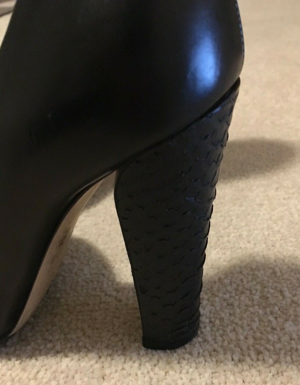 REED KRAKOFF Black Pumps with Mock Python Heels -… - image 10