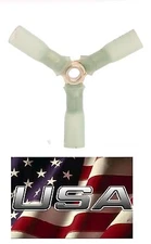 (4) 16-14 GA. 3 WAY BLUE 3M HEAT SHRINK BUTT WIRE CONNECTOR AUTOMOTIVE - MARINE