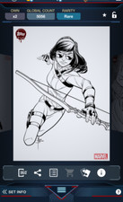 Topps Marvel Collect 2021 Topps Weekly Original Art Series 2 B&W - Kate Bishop