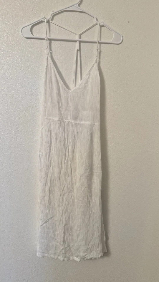 Prana Fernie Dress Swim Cover Up White Vacation Sundress Size S $99 C8 - Image 3 of 4