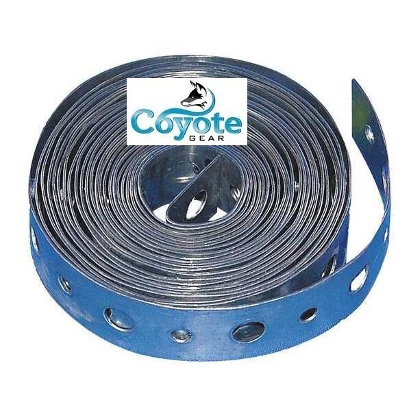 100 ft Long 20 Gauge Galvanized Steel 3/4" Perforated Plumbers Pipe