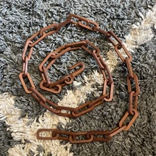 Wooden Chain Decor Handmade 35 Link Chain With Hook 50” Total Length