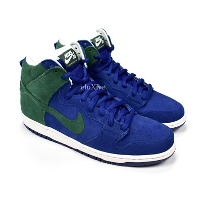 NWT Nike Dunk High Pro SB Deep Royal Noble Green Seahawk Land Sea 2011  AUTHENTIC | eBay