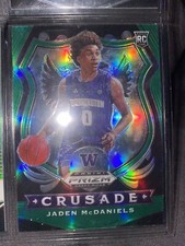 2020-2021 Panini Prizm Draft Picks Basketball Jaden McDaniels Crusade Green RC