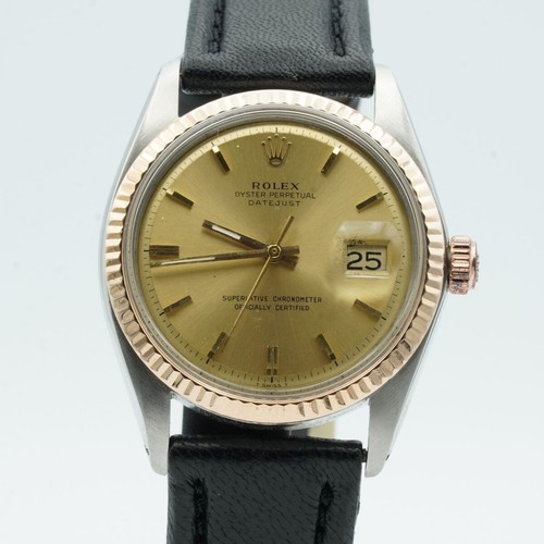 ROLEX DATEJUST HERREN UHR 36MM 16013 STAHL/GOLD TOP ZUSTAND GOLD BLATT
