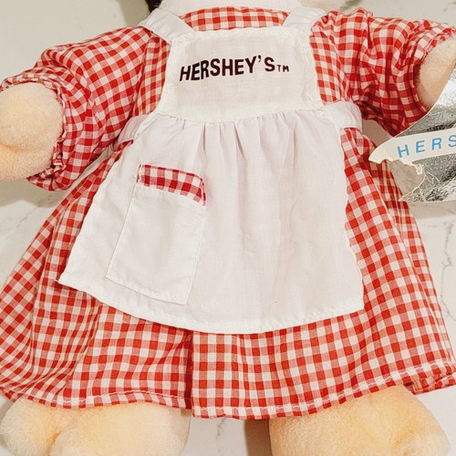 VINTAGE 1992 HERSHEY'S Bedtime Hugables Soft Cow Stuffed Animal Toy - Picture 7 of 11