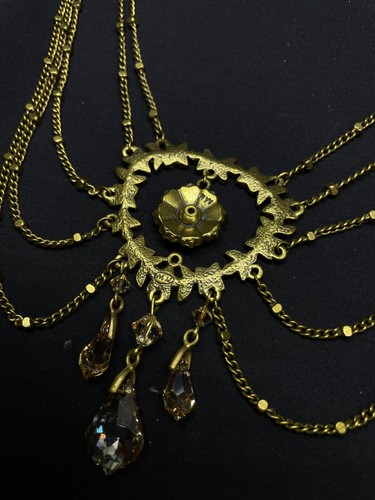 Collana Michal NEGRIN Cristalli Carini Fiori Made in Israel - Foto 9 di 9