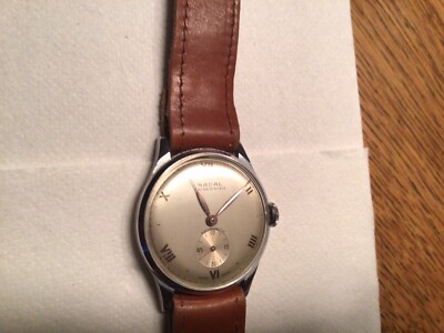 1940/50iger Nadal Ancre Swiss 15 Rubis Calatrava , 34 mm Groß Ungetragen ?NOS ?