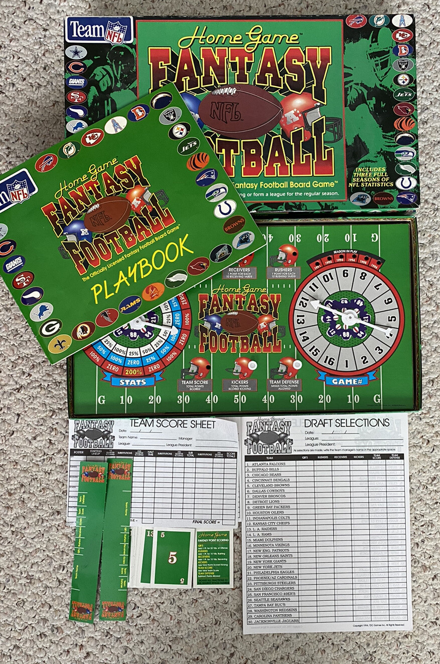 1994 Home Game Fantasy Football Game Team NFL Vintage
