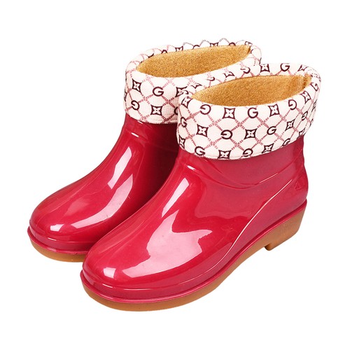 Womens Short Leg Rainy Wellies Rain Boots Men Waterproof Garden Shoes Rain Shoes - Picture 11 of 22