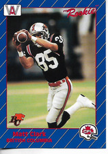 1991 All World Canadian Football CFL Matt Clark Rookie Card #4