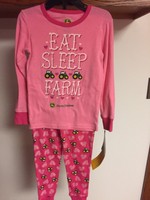 John Deere Eat Sleep Farm Girls Pajamas 2t 4t John Deere Eat Sleep Farm Girls Pajamas 2t 4t