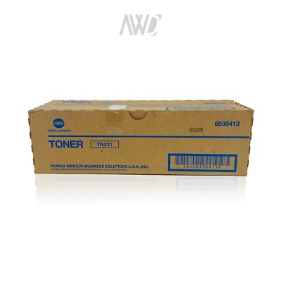 Genuine Konica Minolta TN211 Black Toner Cartridge (8938-413) - NEW SEALED