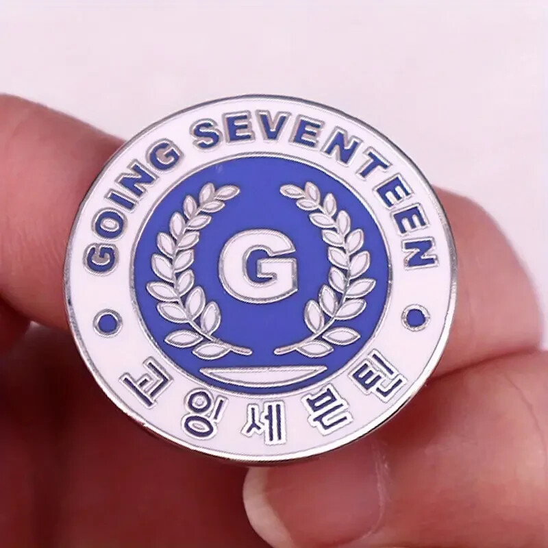 SEVENTEEN 'GOING SEVENTEEN' Enamel Pin For Carat Kpop Idol Fan