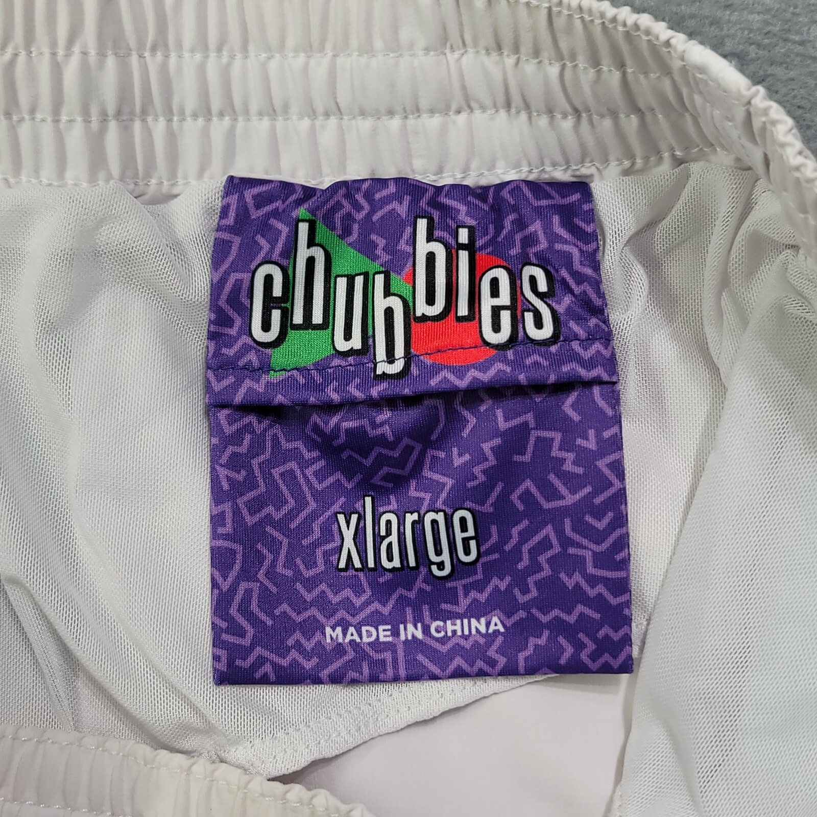 Chubbies Swim Shorts Mens XL Multicolor Striped Lined Drawstring Beach Trunks