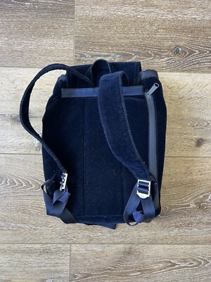 Herschel Dark Navy Blue Velvet Backpack Bag Purse New Herschel Supply Company Dark Navy Blue Velvet Backpack  main image 3