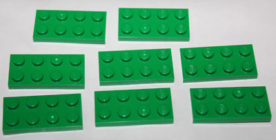 8 x Lego Plate 2x4 ref 3020 set 6392 75275 3724 70134 75341 3723 4894 ...