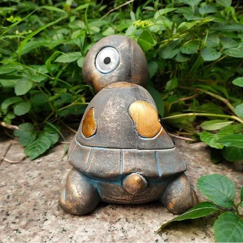Statue Garden Turtle Solar Resin Multicolor Medium Novelty Modern Weatherproof - Picture 17 of 27