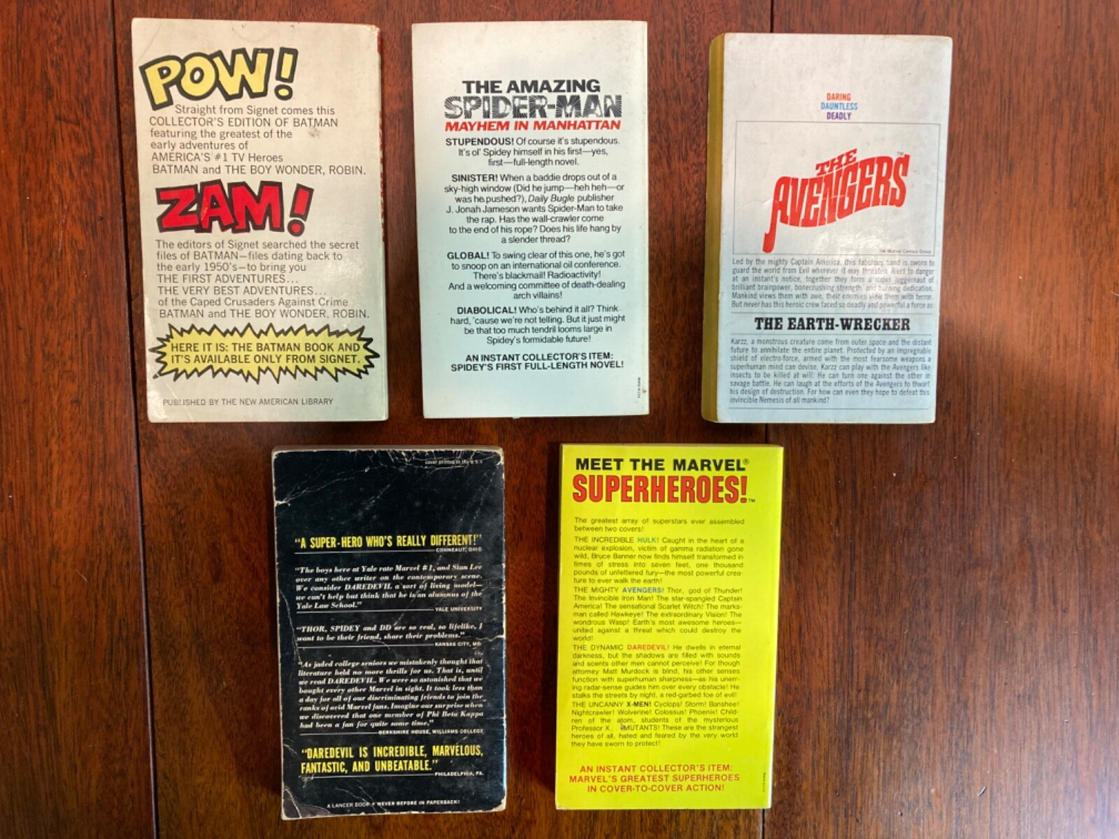 Stan Lee THE MARVEL Pocket Comic Novel 9 Spiderman Batman Daredevil Avengers eBay