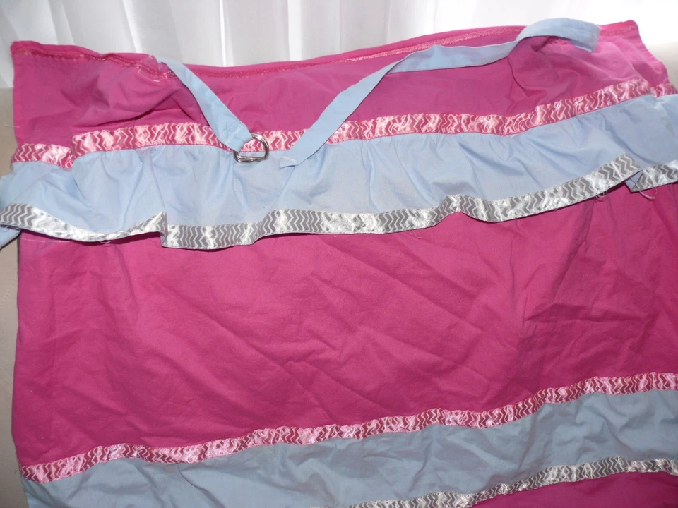 Poncho de lactancia para bebé Cubrir Cubiertas de ubre Algodón Rosa Chevron Foto 2 de 4