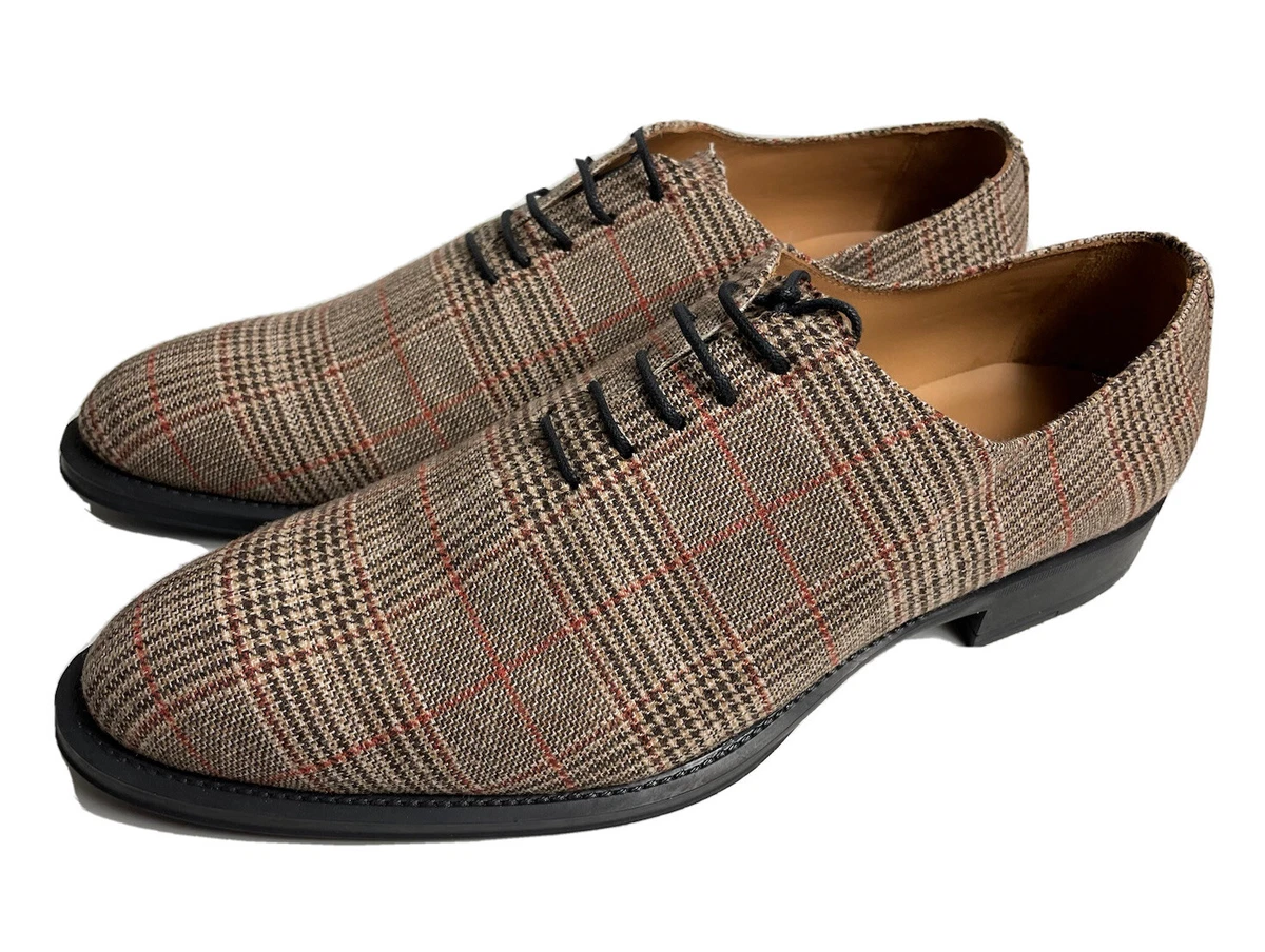 Hockerty Men s Oxford Lace Up Dress Shoes Size 45 US 11.5 12 Multi Color Unique