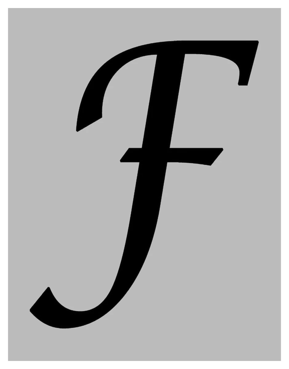 F Letter Fancy