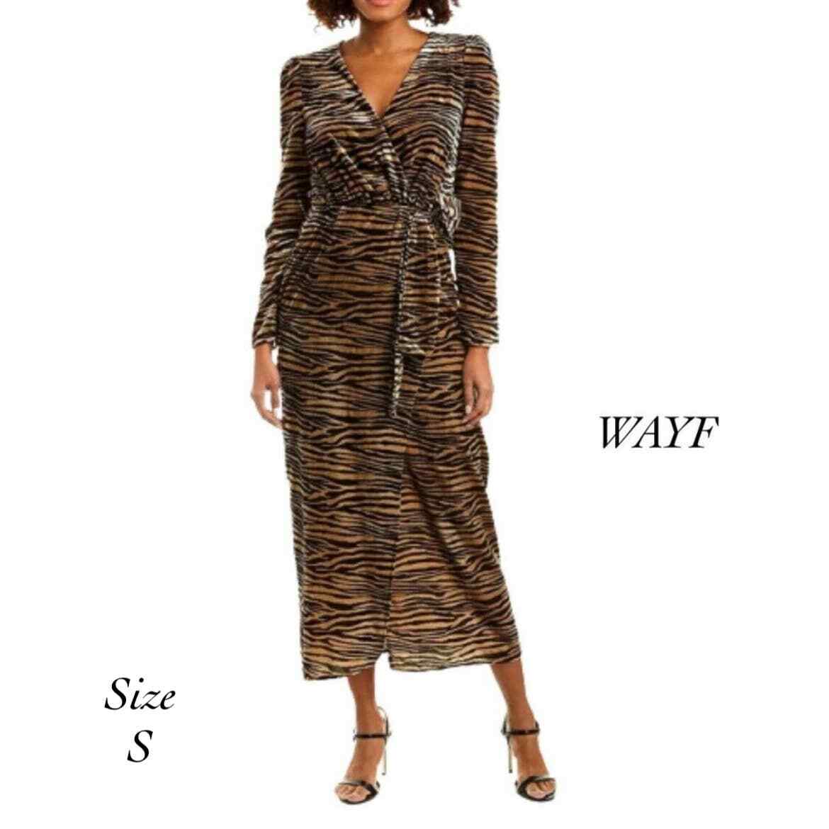 Long Sleeve Velvet Wrap Maxi Dress NWOT 