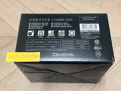 Daiwa 24 Certate LT 4000-CXH Spinning Reel Near Mint from