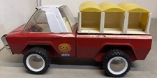 Vintage 1960/70  s Buddy L Pressed Steel Red Zoo Kennel Toy Truck