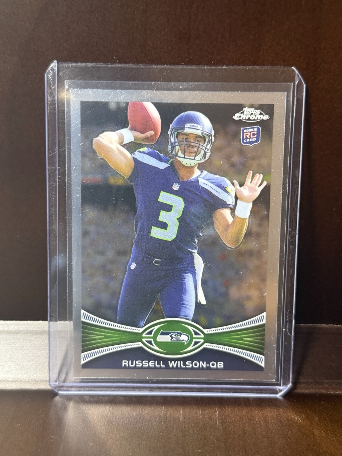Topps 2012 Chrome Russell Wilson Rookie #40 Seahawks Throwing Hand Visible