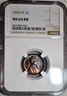 NGC MS-64 RB 1933-D Lincoln Cent, Beautifully Toned, Red-Brown specimen.