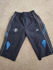 Vintage Chelsea FC Adidas Climacool, 3/4 length training pants. Age 9-10 years