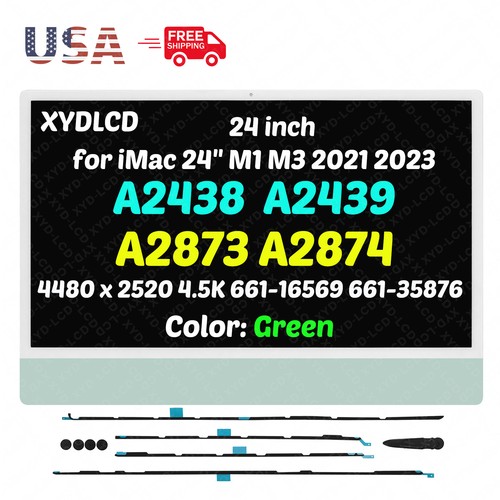 Pantalla LCD 4,5K para iMac 24" A2873 EMC8206 MQRN3LL/A MQRP3LL/A MQRX3LL/A - Imagen 9 de 12