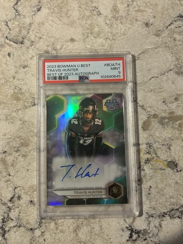 Travis Hunter Bowman University Best Graded PSA 9 Auto