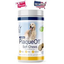 Natural Kelp Soft Chews for Large Dogs - Fresh Breath Oral Health - 45 Count
