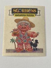 1990 Sgorbions Holidays Clear Wrinkled Rita / Ancient Annie Garbage Pail Kids